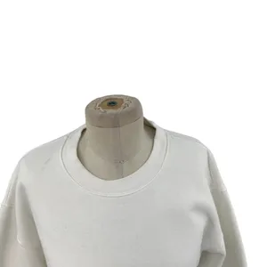 Aritzia Tna Cozy Fleece‎ Perfect Crew Sweatshirt Pullover White Size Large thumbnail 6