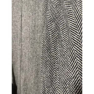 Isaac Mizrahi Live Womens XL Herringbone Wool Coat preppy academia professional thumbnail 10
