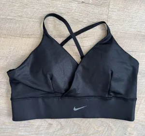 Women's Nike Indy Light-Support Padded Longline Sports Bra CT3781 010 Size L thumbnail 2