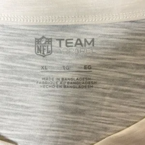 NWT‎ New England Patriot Top Womens XL Cream NFL Team Apparel Short Sleeve thumbnail 3