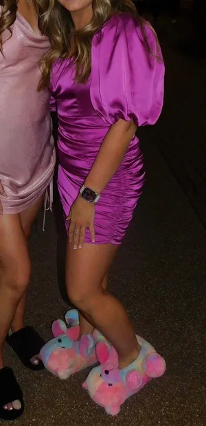 Purple Cocktail Dress Size L thumbnail 2