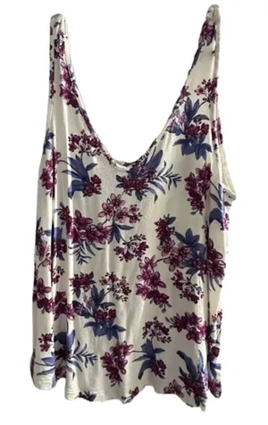 American Eagle Soft & Sexy Crepe‎ Floral Pattern Sleeveless Size M Top thumbnail 1