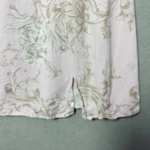 Mi Ami Francesca’s Pink Floral Sheath Dress Puff Sleeve Coquette Cottagecore L thumbnail 6