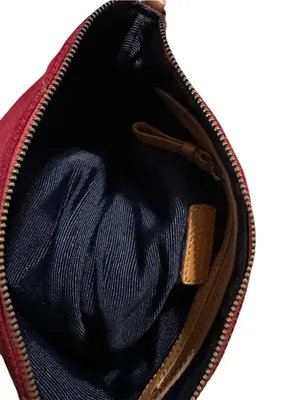 J.Crew Red Canvas Wristlet with Chain Handle – Small Bag. thumbnail 7