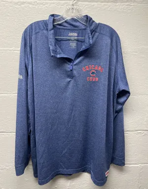Stitches Chicago Cubs World Series Pullover Blue Size XL thumbnail 1