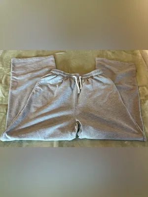 Women’s Cozy Wide-Leg Lounge Pants - Gray Size XS (0-2) thumbnail 2