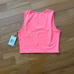 NWT Zyia Pink Flamingo Stronger Tank Size XXL Crop Top Gym Sport Yoga Running thumbnail 4