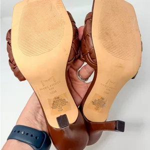 NWOT Marc Fisher Women's Draya Braided Mule Sandals Brown Size 7.5 thumbnail 7