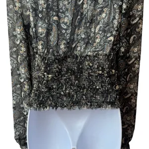 Free People Lolita Peasant Blouse Dark Floral Combo Milk Maid Dark Romantic S thumbnail 8
