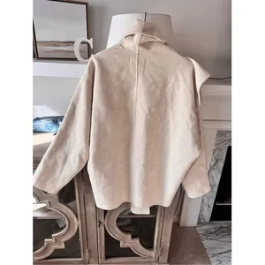 JNBY Scarf Collar Wool Blend‎ Coat Women Cream Ivory One Size thumbnail 10