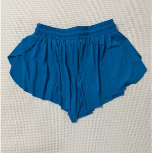 Blue Flowy Athletic Shorts Size M thumbnail 2