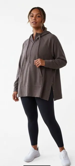 Athleta Women's Sweatshirt Hoodie Sz Small oversized‎ Athleisure thumbnail 1