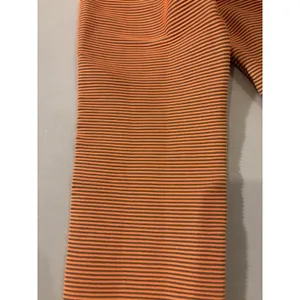 Boom‎ Booty Leggings Large Orange/Gray Yoga Compression Textured Athleisure Gym thumbnail 4