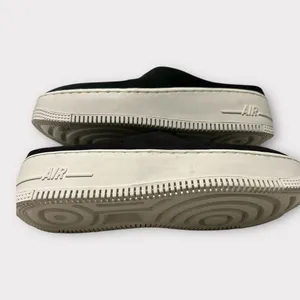 NIKE AIR FORCE 1 LOVER XX Black Leather‎ Padded Slides Mules US 6.5 $130 NWOB thumbnail 6