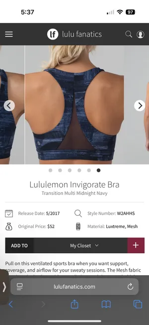 Lululemon Invigorate Bra 8 thumbnail 6