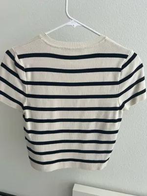 ZARA Striped Top thumbnail 2