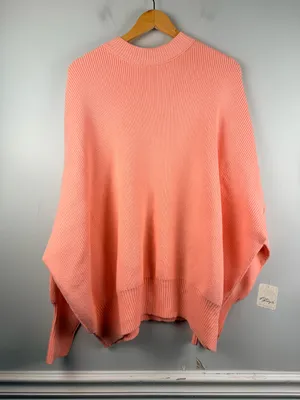 NWT Free People Easy Street Tunic Sweater Pale Rosette Women's Oversized M thumbnail 2