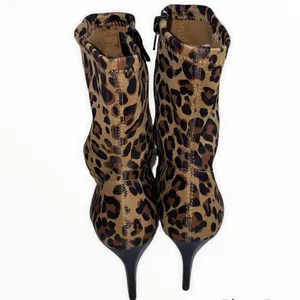 Mix‎ No. 6 Cadaoria Leopard Print Ankle Boots Size 8 thumbnail 9