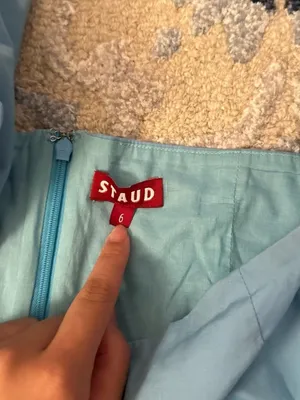 Staud Elio Dress in Bright Blue thumbnail 3