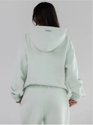 COMFRT Pastel Mega Hoodie and Pants Sweat Set in Mint Green thumbnail 2