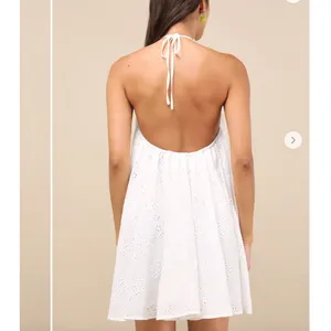 Lulus Mina White Cotton Resort Vacation Bridal Dress NWT Size S thumbnail 3