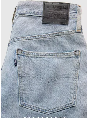 New Levi's 25x31 Blue Label Women's Drop Barrel Jeans Aqua Marine Japanese thumbnail 6