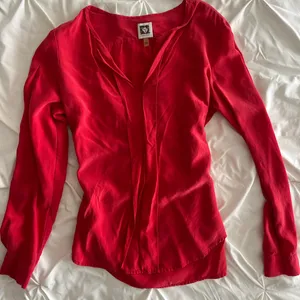 Anne Klein Vibrant Red Blouse thumbnail 2