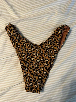 aerie cheetah print swimsuit bottom thumbnail 3