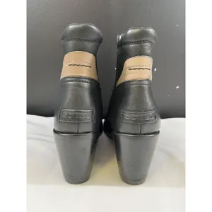 Sorel Womens Black Leather Chelsea Boots Size 8 SKU 6707 thumbnail 4