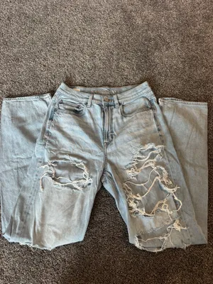 American Eagle Baggy Wide-Leg Jeans thumbnail 3