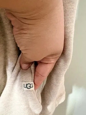 UGG Clarence Fleece Wrap Robe Oatmeal Beige Cozy Lounge Size M thumbnail 3