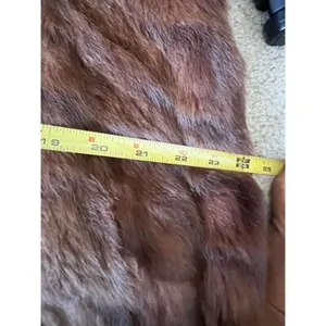 Vtg 50s 60s Rabbit Fur Cape L Old Hollywood Quiet Luxury Mob Wife Elegant Regal thumbnail 9