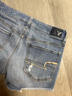 American Eagle midi denim shorts thumbnail 6