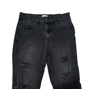 RSQ Womens Black Distressed "Baggy Jean" Denim Pants Size 14 thumbnail 2