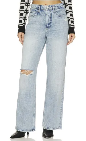 Frame High N Tight Wide Leg Jeans in‎ Bilson Rips size 25 thumbnail 1