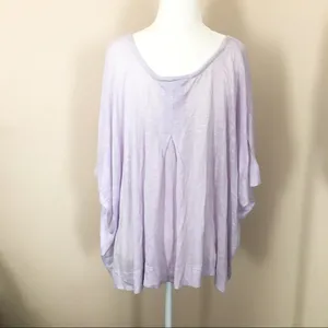 Anthropologie purple lilac A line domain top thumbnail 3