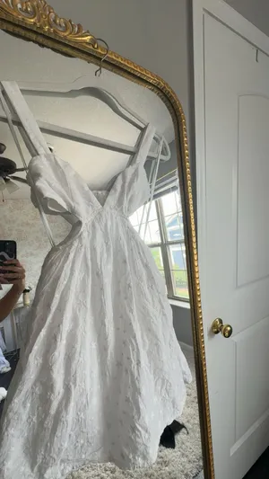 Princess Polly white mini dress thumbnail 3