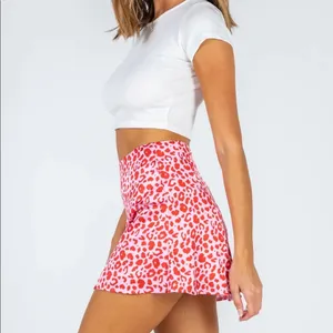 Princess Polly Quinny Pink Leopard Mini Skirt Size 4 thumbnail 2