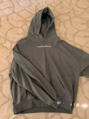 Cold Culture Greyish Blue Printed Hoodie thumbnail 1