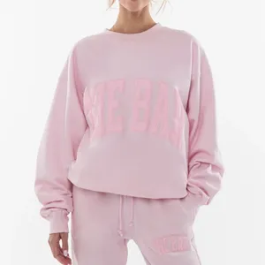 The Bar | SOLD OUT‎ Varsity Crewneck Cotton Sweatshirt in Blush / Pink thumbnail 5