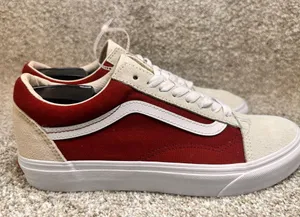 VANS Old Skool Canvas/Suede Fired Brick skater Classic Mens 8.5 Womens 10 NEW thumbnail 2