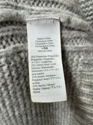 J. Crew Relaxed Tie Neck Long Sleeve Knit Sweater Midi Dress Wool Blend Gray S/M thumbnail 7