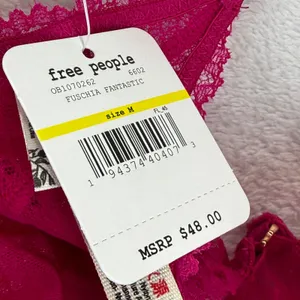Intimately Free People Fuschia Fantastic Lace Bralette OB1070262 Pink Womens‎ M thumbnail 6