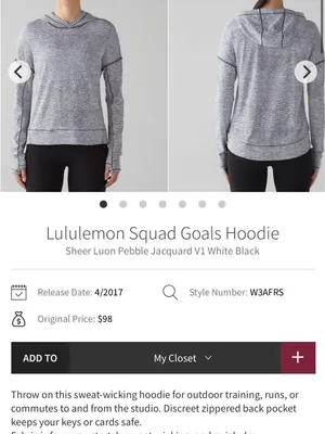 Lululemon Squad Goals Hoodie 4 women thumbnail 2