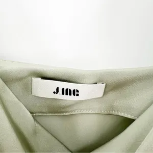 J.ING Women's Satin Draped Neck Midi‎ Slip Dress Size S Pistachio Green thumbnail 7