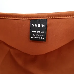 SHEIN Rust Brown Satin Cowl Neck Camisole Top Large Adjustable Straps thumbnail 3