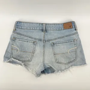 American Eagle Feather Embroidered Shorts‎ Womens 6 Hi Rise Distressed Denim thumbnail 6