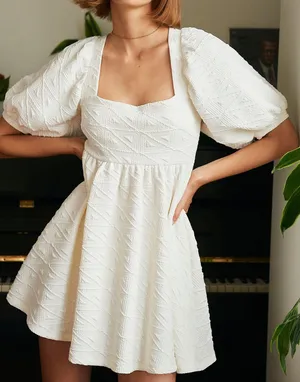 FREE PEOPLE Violet Puff Sleeve Mini Dress thumbnail 1