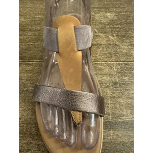 Ecco‎ Flash Sandals Women 7M Shoes Brown Purple Leather T-Strap Slingback Thong thumbnail 4