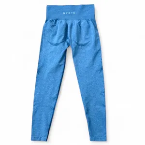 NVGTN Ocean Blue Mid Rise Contour Seamless Leggings thumbnail 2